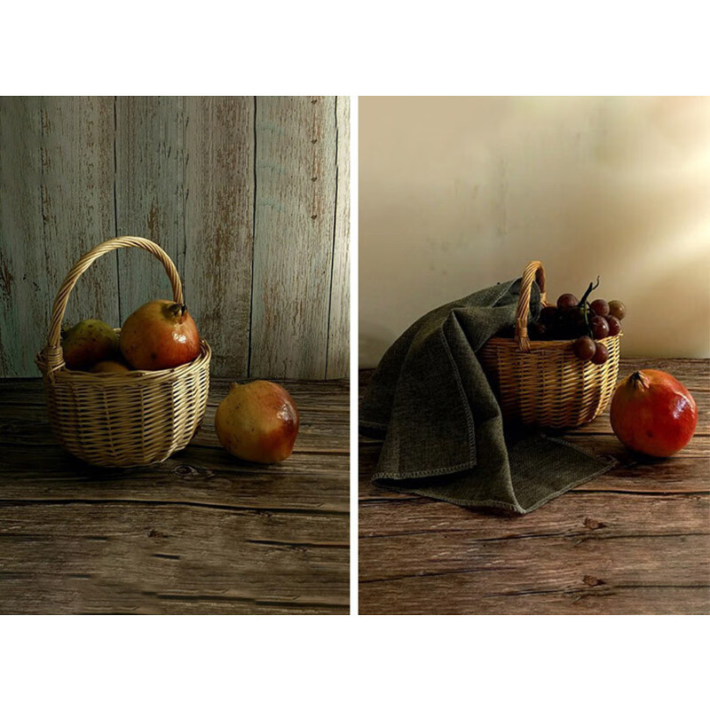 Morning Traveler Photography Background Paper Double-sided Wood Grain Ins Style Photo Props Food Makeup Accessories Photography Background Cloth Ornaments Breakfast Baking Afternoon Tea Light and Shadow Geometric Posing