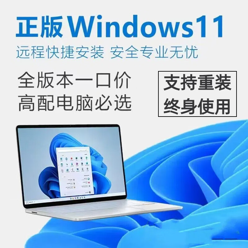Genuine windows11 professional version original pure reinstallation 10 family simplified Chinese pro Apple mac notebook dual system M2 chip U disk remote win11/10 professional version-online remote installation