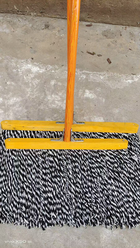 TTV old-fashioned cotton mop wooden handle 40cm 10 sets/piece