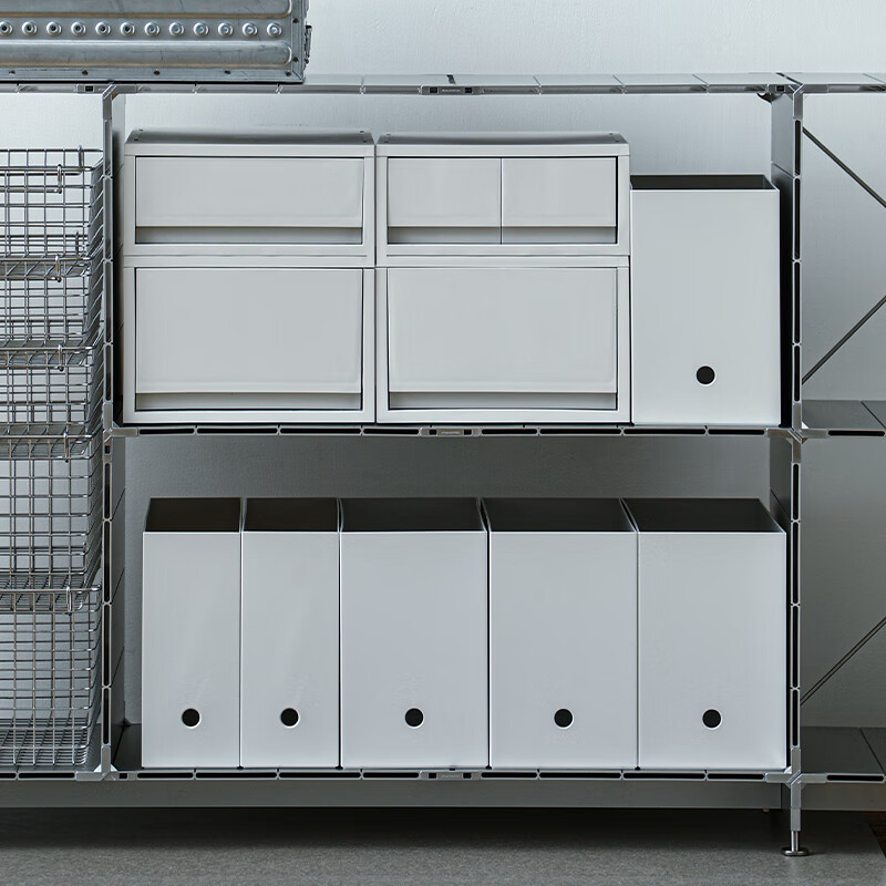 Shuangshan Desktop Storage Box with Pulleys for Underwear and Socks Storage Box Drawer-Type A4 File Organizing Box