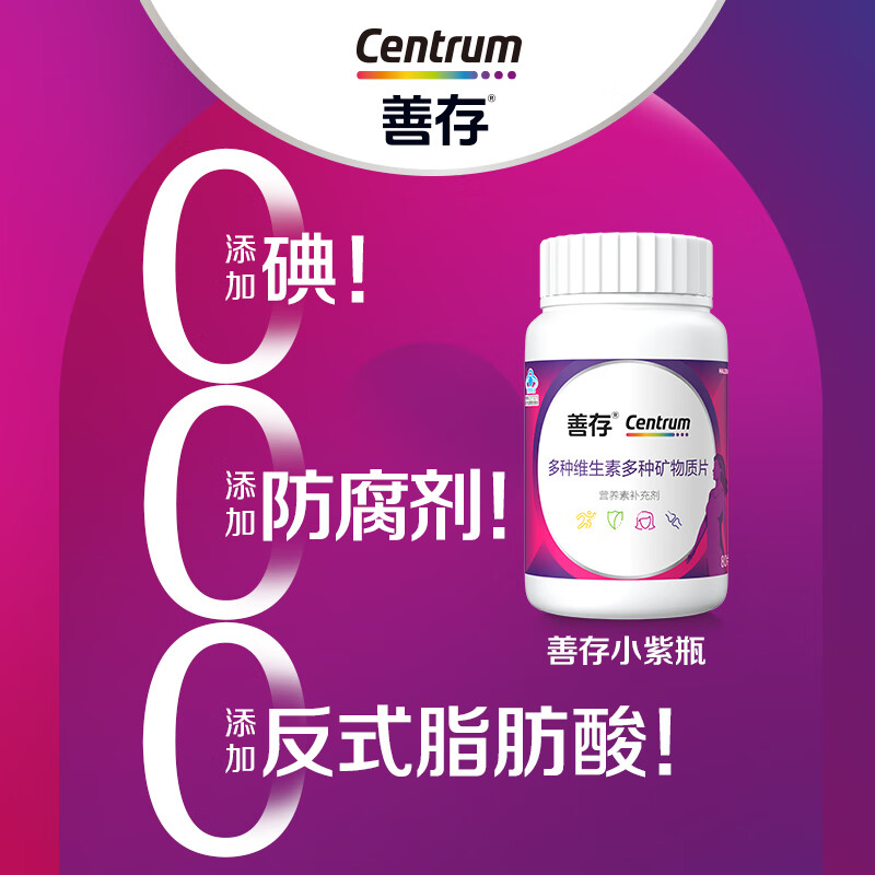 Sencun Women's Multivitamin B Complex VCED Niacinamide Folic Acid Iron Calcium Magnesium Zinc B12 80 capsules * 2 bottles