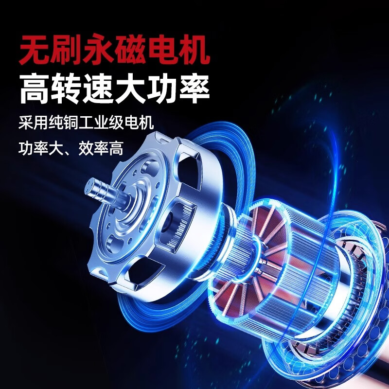 Borai 2025 new model 7262 ultra-light brushless self-suction ceiling grinder wall putty wall electric polishing sand machine Borai 7262 brushless grinder (non-vacuuming)