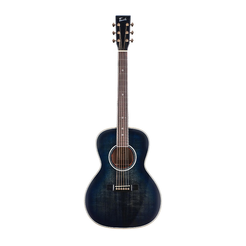 Fivcil Mic mini full single folk guitar 38-inch fingerstyle entry-level advanced travel acoustic guitar Mic-mini | 38-inch 00 barrel deep sea blue bright light