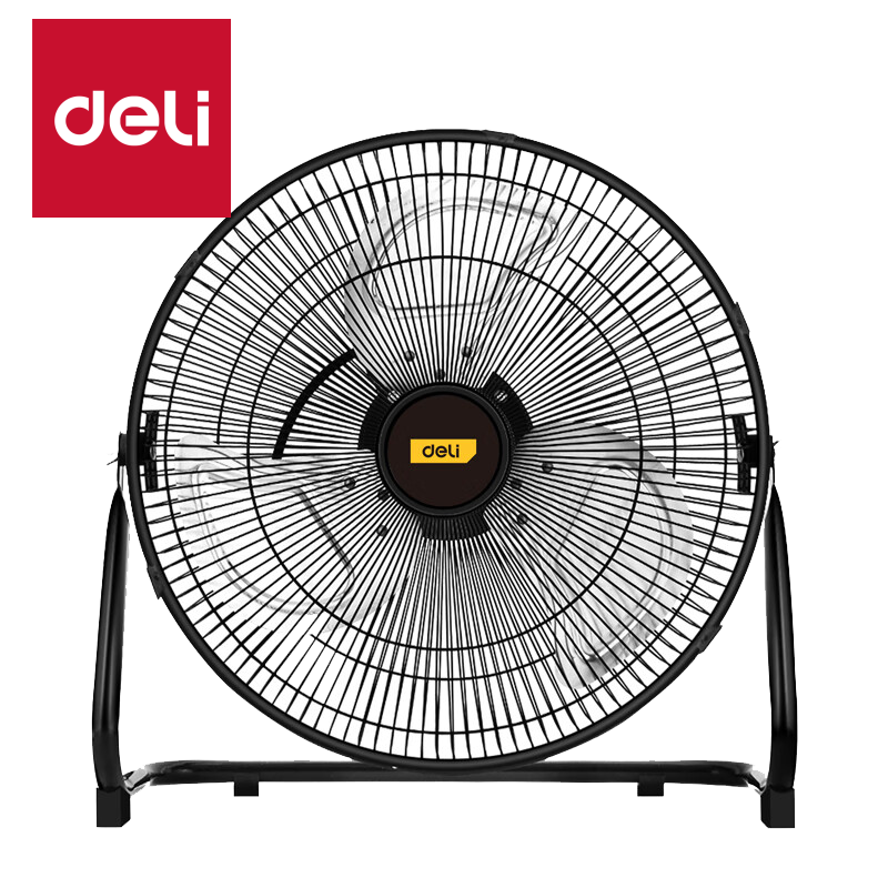 Deli Powerful Floor Fan Large Air Volume Indoor Ventilation Floor Fan (Black) (Taiwan) DL-FE-50-W1