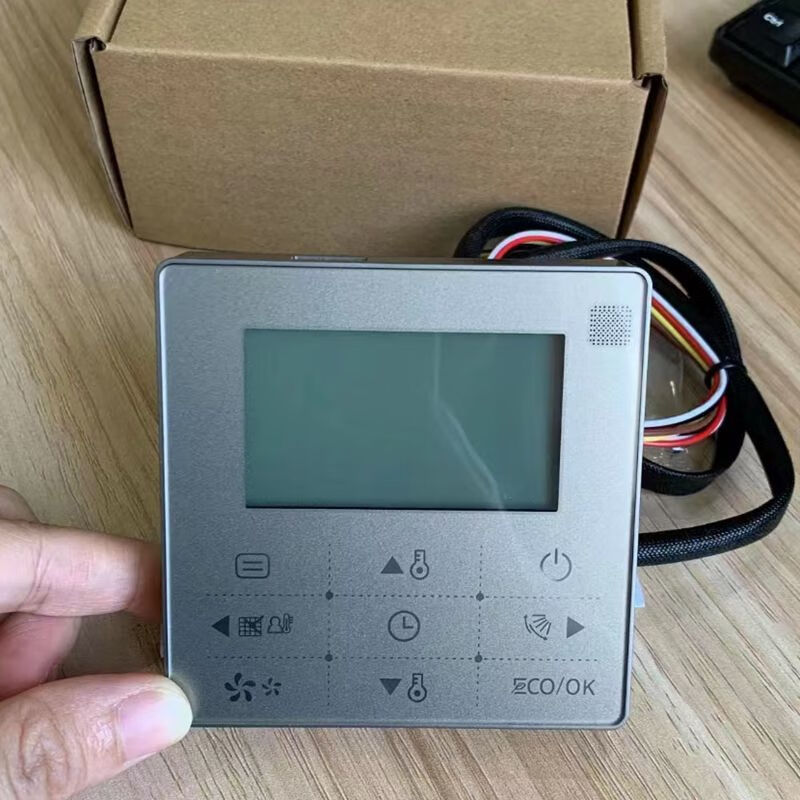 Air conditioning controller universal Midea central universal duct machine wire controller 90W/90D control panel 4-core 5-core multi-connection KJR-90F1/BF-two core gray