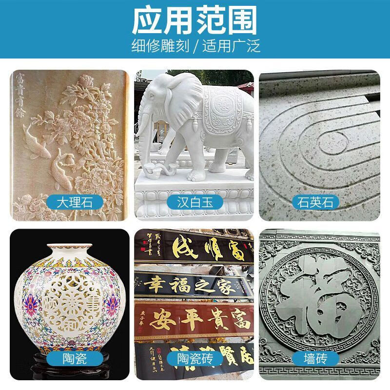 GJXBP Diamond Brazed Hand Electric Drill Small Saw Blade Cutting Blade Collection Jade Ceramic Tile Floor Tile Engraving Blade Seam Clearing Slicing 1 Grinding Blade + 1 Spindle Special for Hand Electric Drill