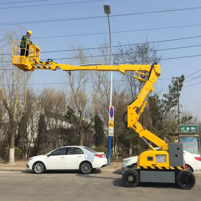 Ni Zhier fully self-propelled telescopic boom lift diesel electric aerial vehicle 18 meters factory maintenance aerial work 12 meters deposit