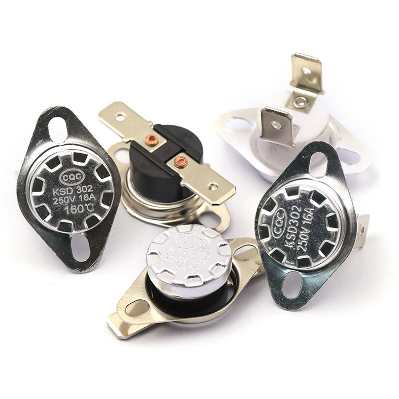 Dafuri KSD301 302 temperature control switch temperature controller normally open and normally closed 85-180 degrees 250V/10A 16A ceramic temperature control switch KSD301 normally closed 10A 180 degrees (1 piece)