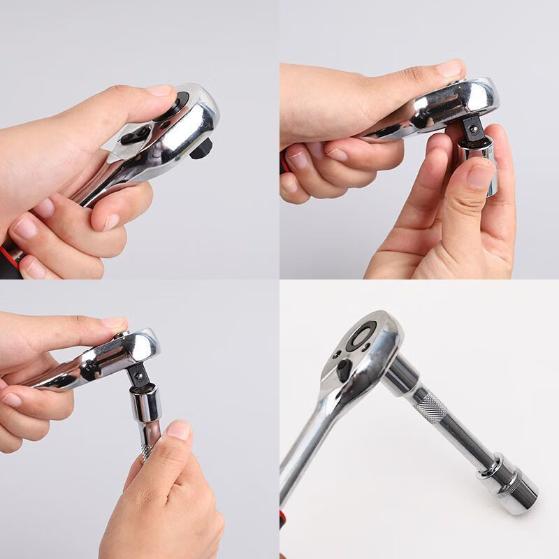 Vinoa 12-piece ratchet wrench set labor-saving quick car repair socket tool car motorcycle ratchet socket wrench 8+3+1 auto repair tool set Xiaofei 4-13mm