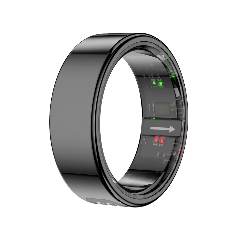 Vegeta 2025 new smart ring multifunctional heart rate blood oxygen sleep health monitoring multi-sport mode recording step counting running smart ring black heart rate blood oxygen/remote photography, etc. 12# inner diameter 21.6mm circumference 67.8mm