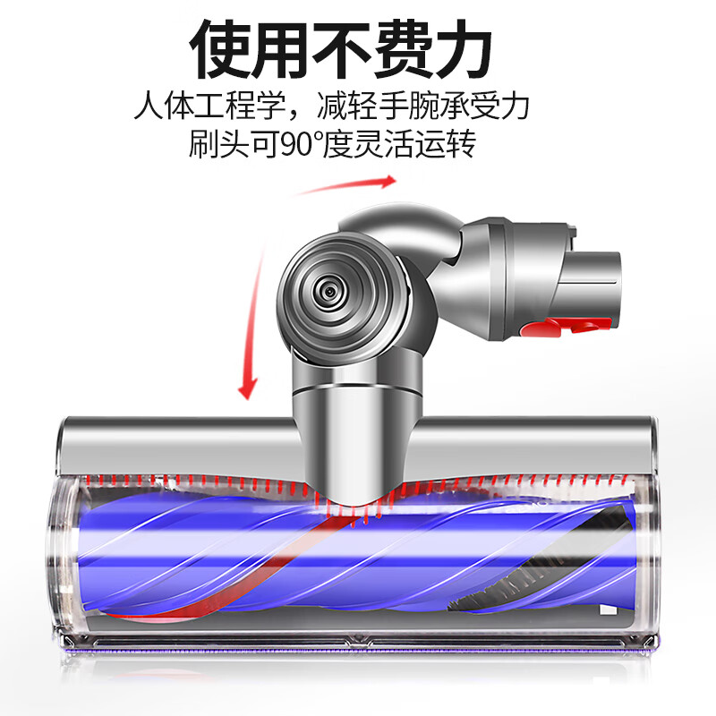 Lego is suitable for Dyson wireless vacuum cleaner V10slim V12 accessories electric direct drive suction head brush head mop floor brush V10slim/V12 electric direct drive brush head