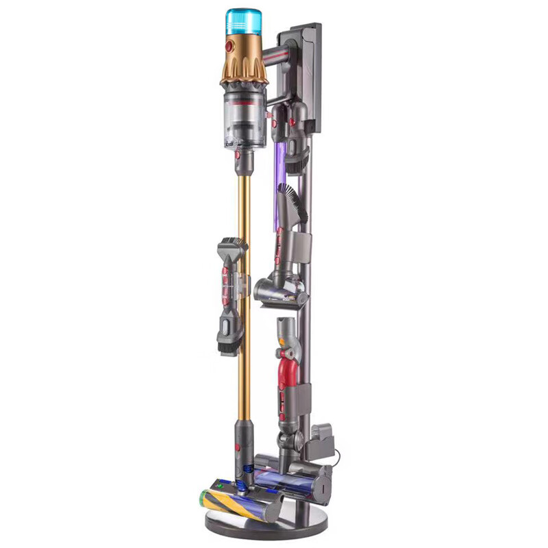 Suitable for Dyson G5 Fluffy Detect absolute vacuum cleaner storage bracket hanger storage G5 series universal storage rack, holds 9 heads, super stable cable hiding