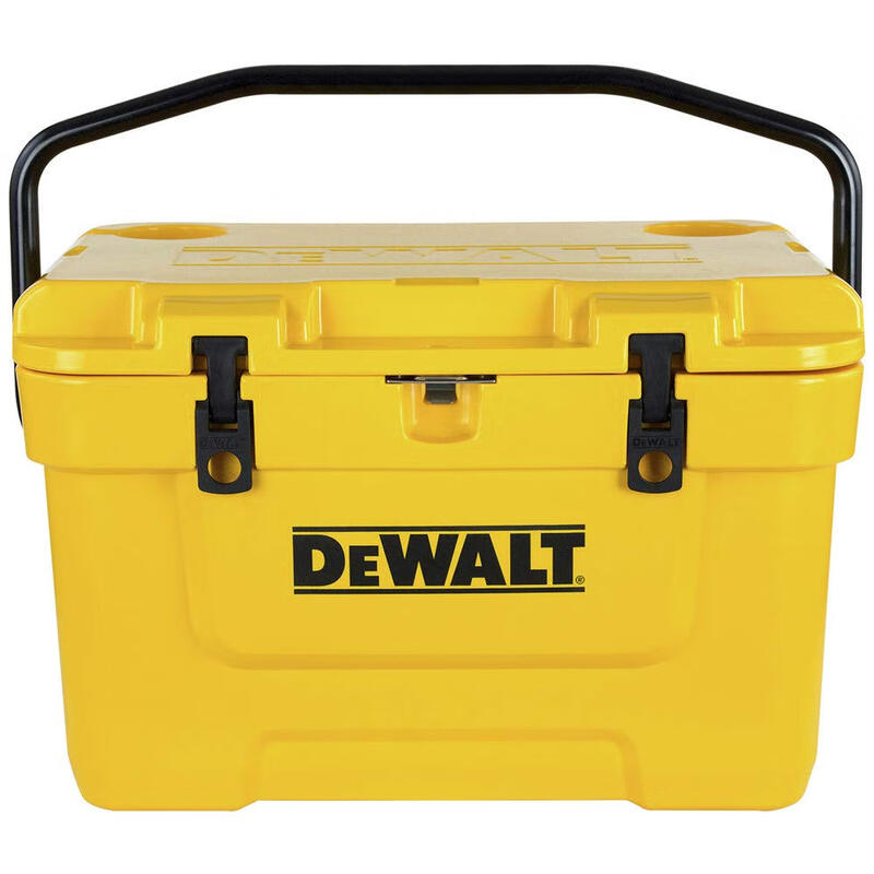 DeWalt 25-quart rotary molded cooler, yellow