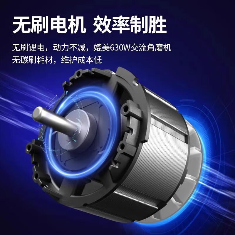 Dongcheng lithium angle grinder brushless rechargeable grinder cutting machine Dongcheng electric hand grinder polisher 20V DCSM03-100 4.0 two batteries and one charge