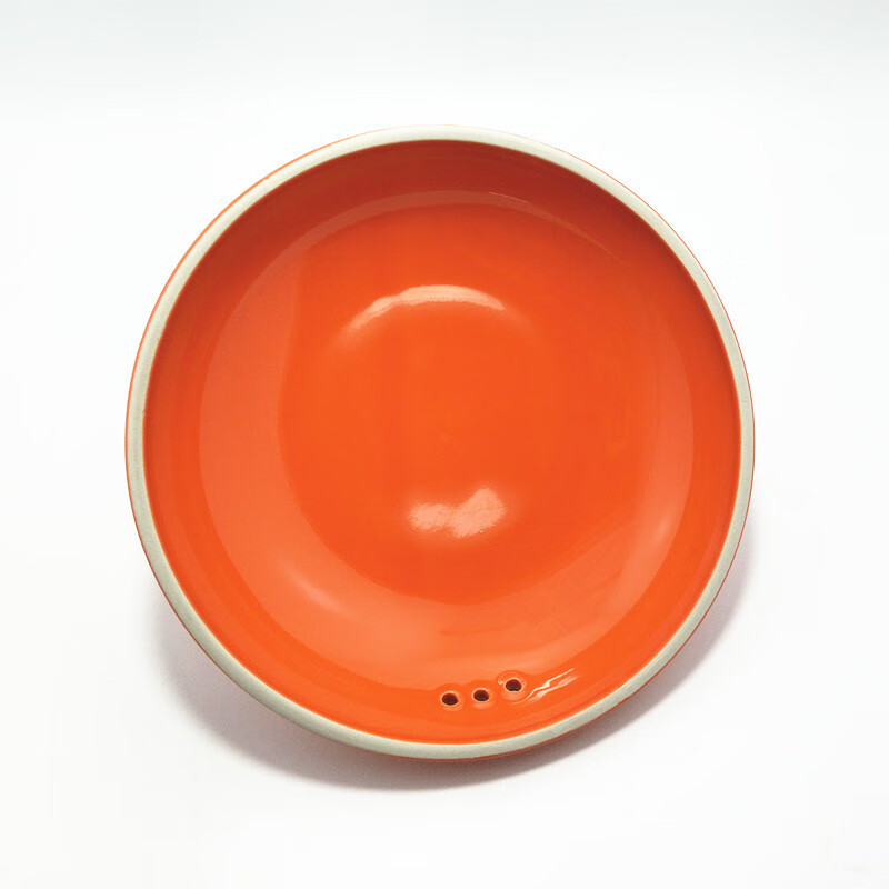 Universal ceramic casserole lid for chefs, electric stew pot, soup pot accessories, stew pot, earthen pot with lid, 26.2-26.5cm, slotless orange