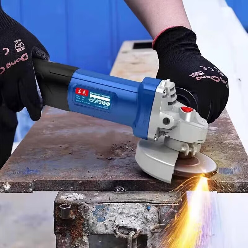 Dongcheng angle grinder 800W multifunctional 100 type cutting and polishing power tool S1M-FF09-100S 800W/side opening