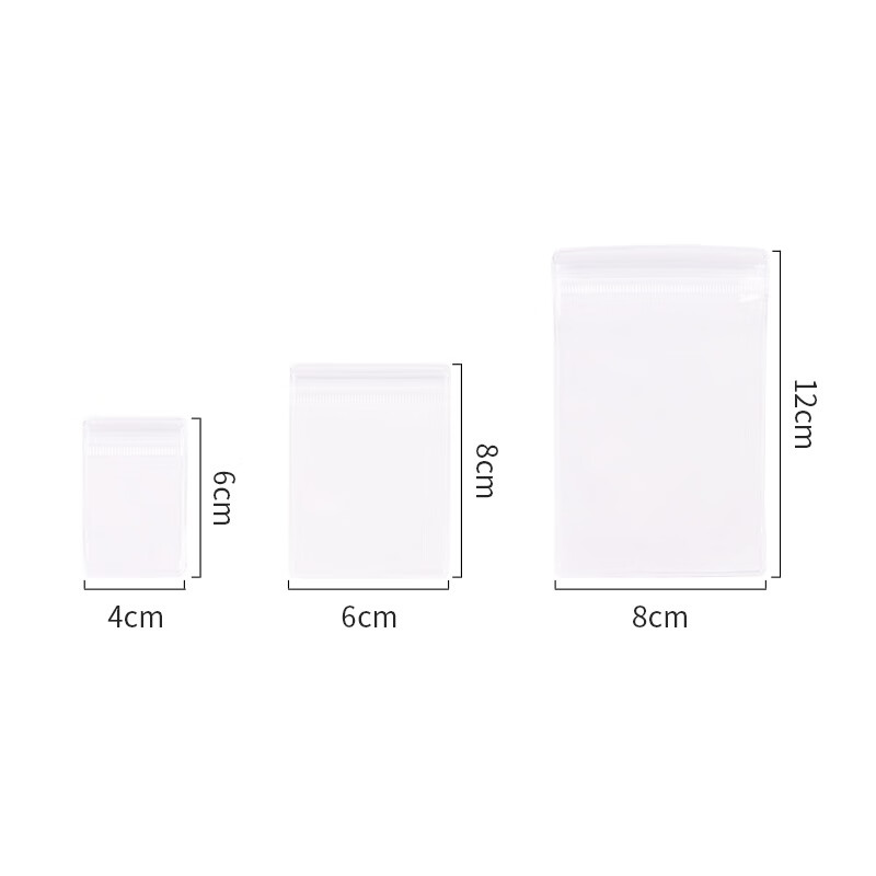 TaTanice jewelry storage bags, 60 pieces, anti-oxidation jewelry bags, earrings, ear studs, necklace storage bags, jewelry seal bags