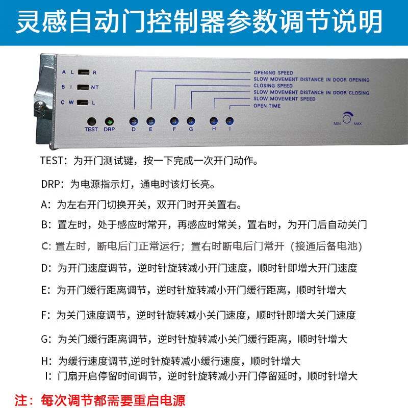 Automatic door controller motherboard induction door computer controller motherboard electric glass sliding door accessories universal microcomputer controller (second generation)