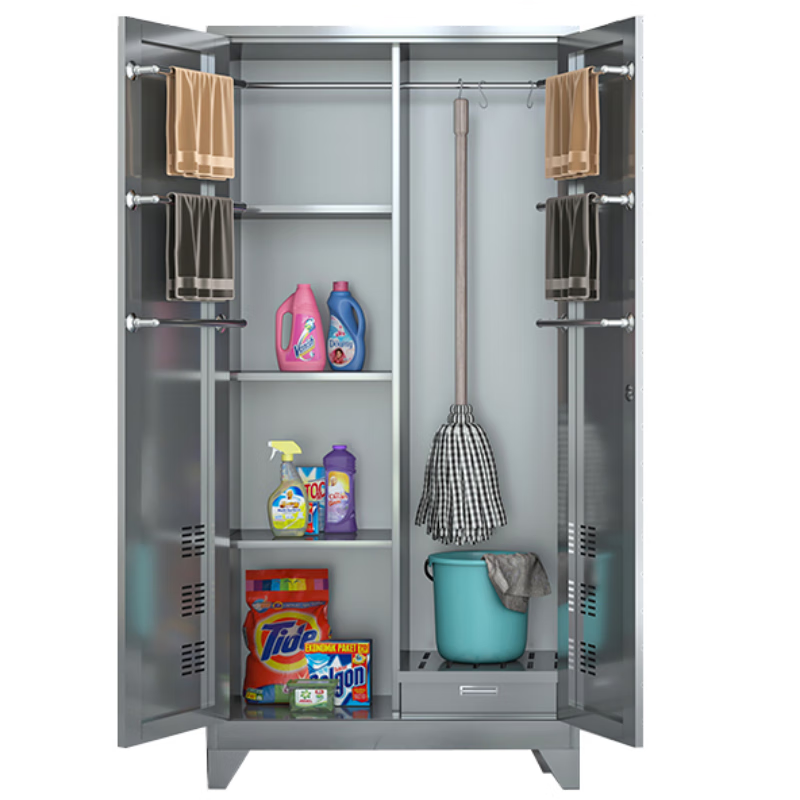 You-shaped stainless steel cleaning cabinet 90*40*190cm table