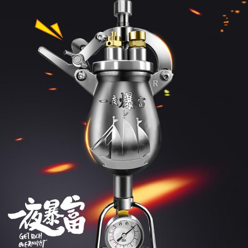 Old-fashioned traditional popcorn machine household small mini machine Internet celebrity grain amplifier hand crank 304 food grade All the above series are equipped with double valves and safety bolts