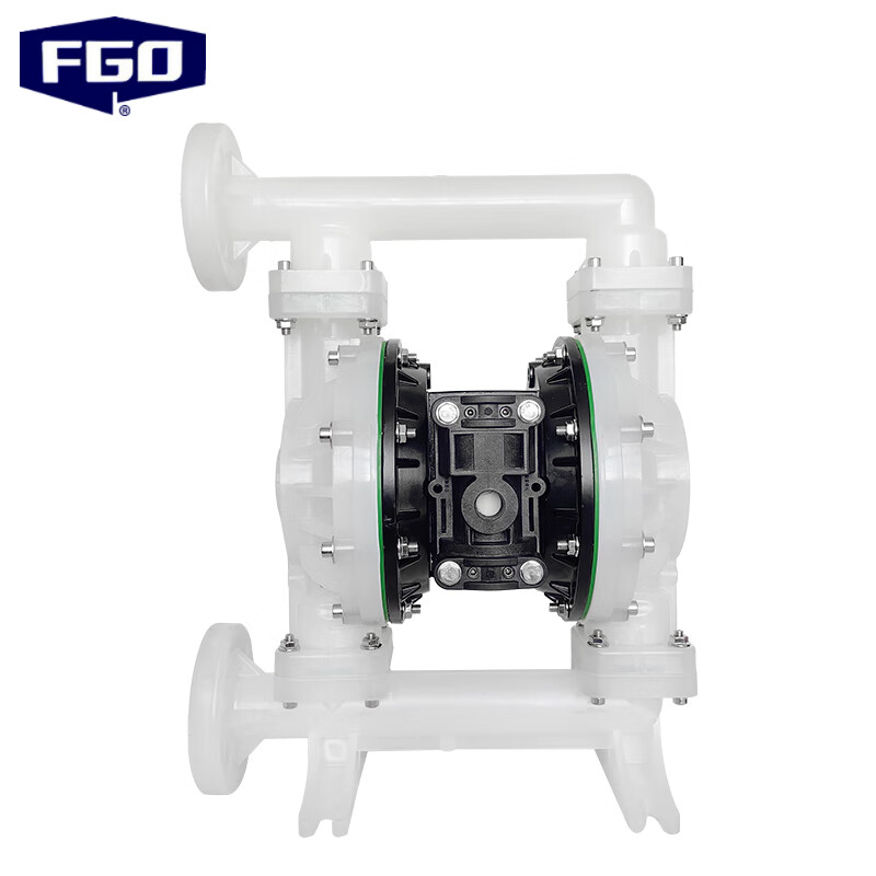 FGO pneumatic diaphragm pump high performance engineering plastic F46 flange model DN40 flow rate 10m3/h EGQBY-40SFF