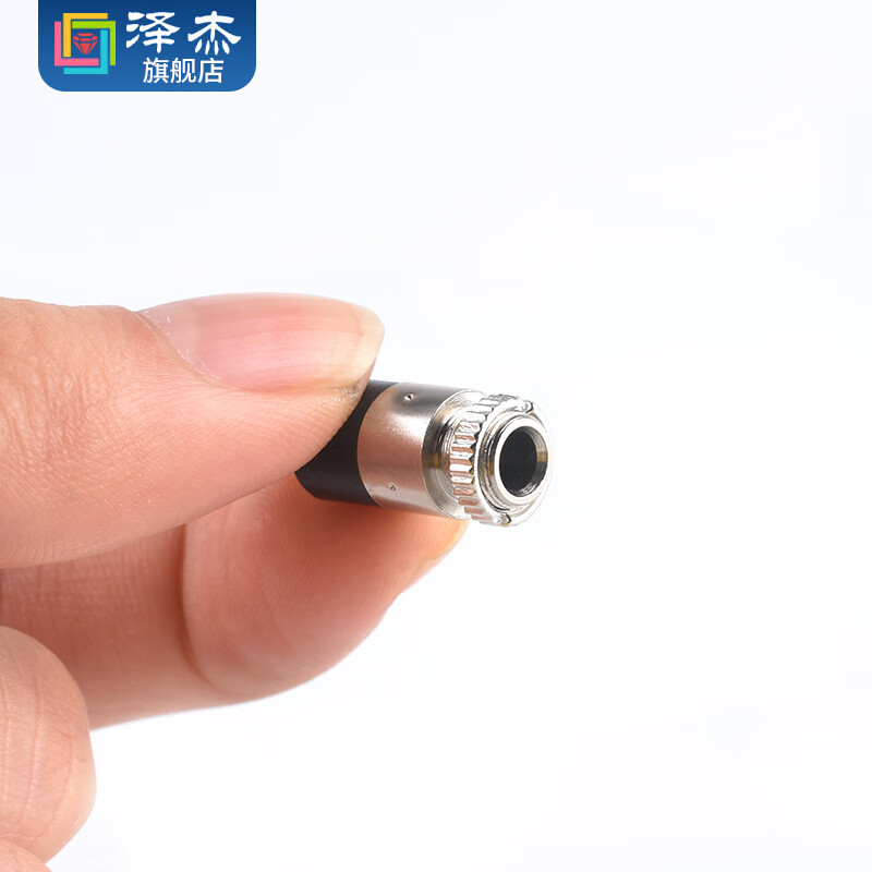 Zejie 3.5MM headphone socket audio female socket PJ-392 straight plug 3-pin vertical two-channel full gold-plated nickel-plated PJ-392 gold-plated (2 pieces)