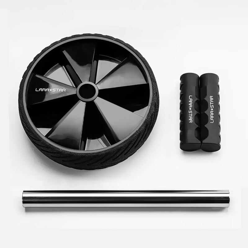 Laura Star New Abdominal Wheel Silent Abdominal Muscle Wheel Home Single Wheel Abdominal Muscles Beginner Abdominal Exercise Black / One Size