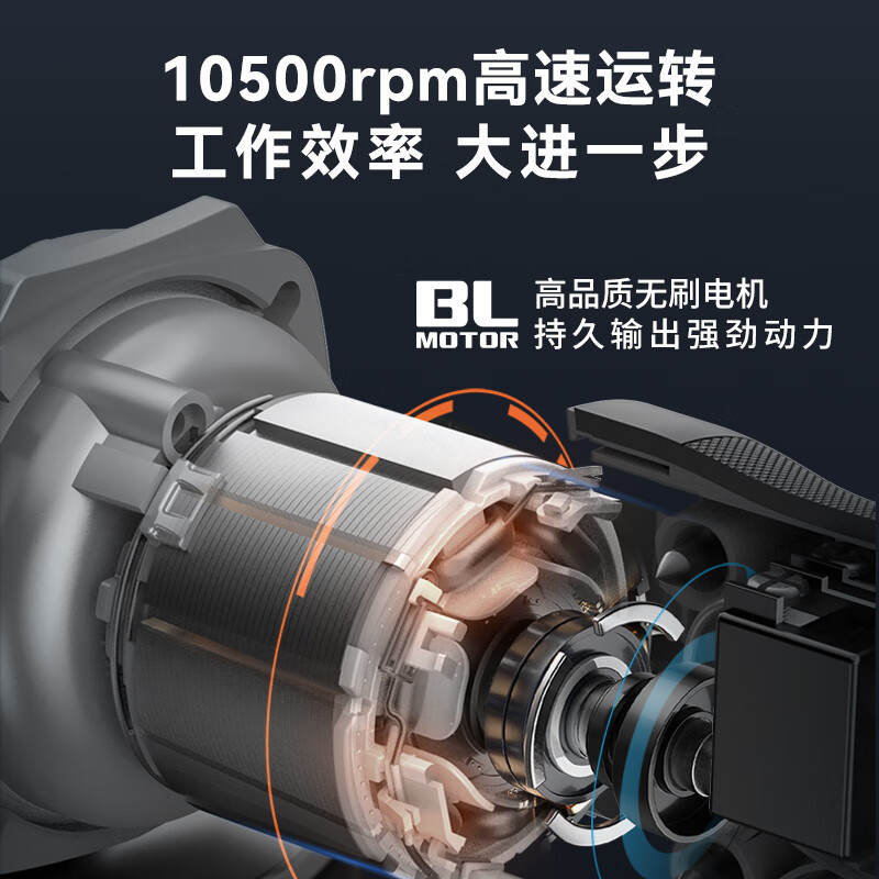 Dayi angle grinder 20V lithium battery brushless rechargeable cutting machine hand polishing household high-speed polishing machine polishing machine genuine bare metal without battery charger