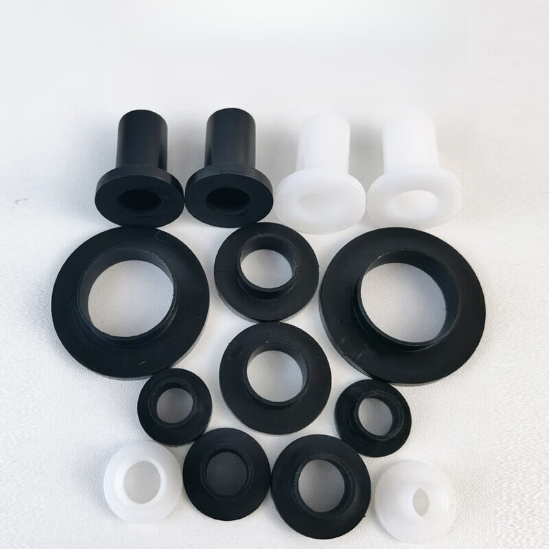 Step T-type gasket M3-M35 thread protection insulating bushing Concave-convex nylon plastic particle padding column TW-3 off-white 10 pcs