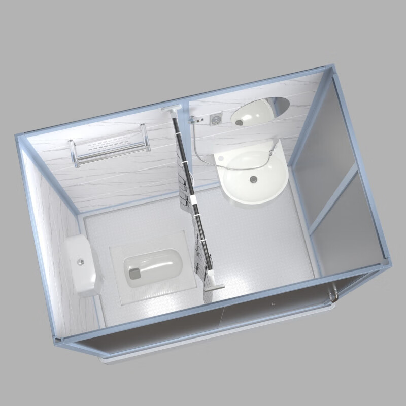 FANCYCHIC integrated shower room integrated bathroom wet and dry separation bathroom household shower room integrated glass shower room 120*100 front door without toilet