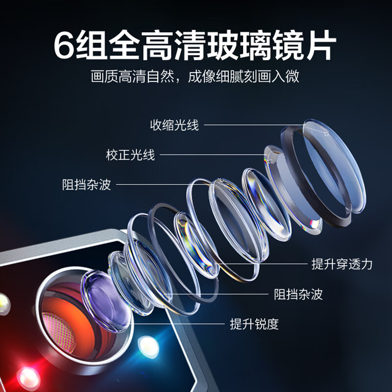 AIWALOT high-definition night vision law enforcement recorder, portable driving recorder, chest body-worn audio and video recorder, ultra-long battery life, 2K high-definition enhanced night vision, 16h battery life, 32G high-speed memory card, 16h storage