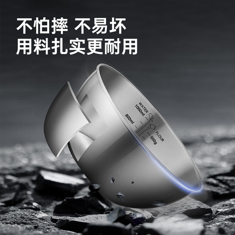 Cui Dahuang 304 stainless steel leaky basin dish basin household rice washing sieve dish basin kitchen dish basin large basin drain basket basin manager recommended 25cm set drain basin sieve