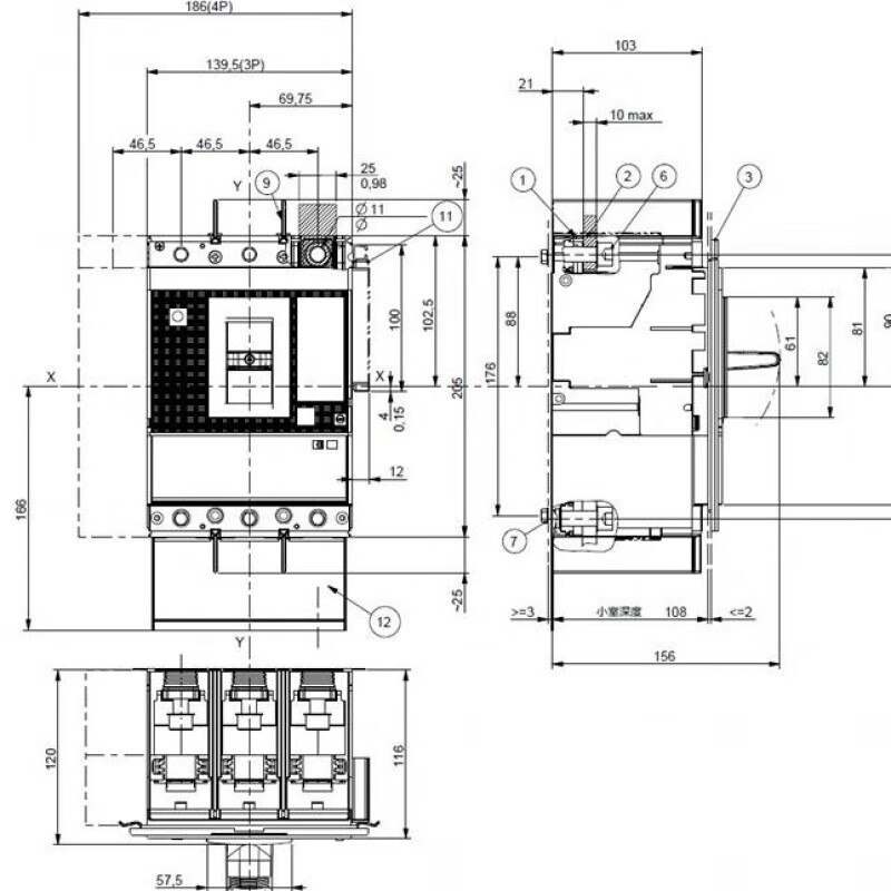 ABB's new molded case circuit breaker XT2S 160 Ekip Dip LIG R100 F F 3P XT2S 160 Ekip R100