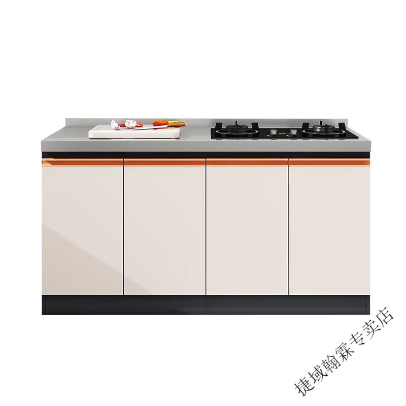 Vinoa honeycomb aluminum stainless steel cabinet simple combination customization simple one-piece marble aluminum alloy stove cabinet assembly Main picture style 70cm (aluminum honeycomb cabinet)