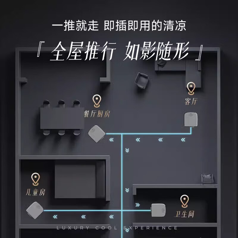 Xianke tower type mobile air conditioner all-in-one single cooling and heating movable installation-free outdoor machine-free drainage vertical inverter kitchen rental bedroom compressor refrigeration small air conditioner large 3 HP single cooling model movable installation-free + whole house refrigeration