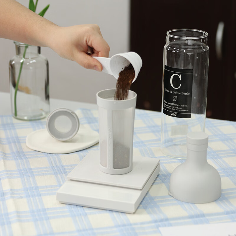 HARIO cold brew coffee pot heat-resistant glass cold brew pot with filter coffee cold brew pot cold brew glass pot 650ml