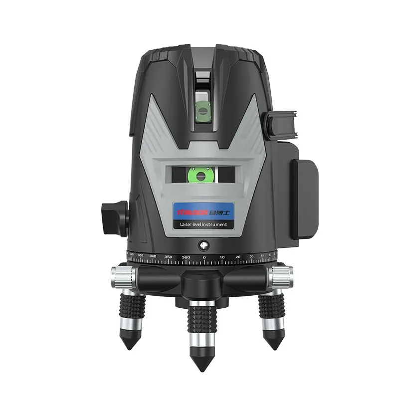 Dr. Mushi green light 5-line level laser infrared outdoor high-precision wall-to-floor automatic leveling level meter German ld green light 2-line upgrade kit + dual lithium battery