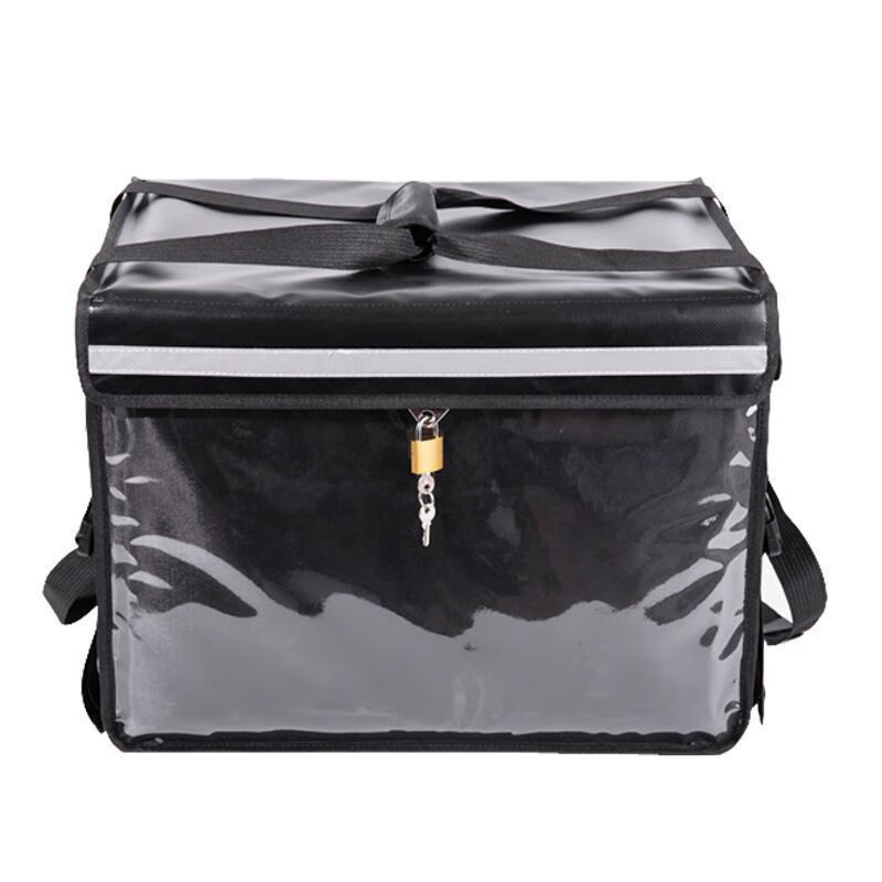 Takeaway box Meituan food delivery insulated commercial stall food fast food delivery with lock buckle anti-theft waterproof and rainproof thickened 100 liter bracket bottom plate