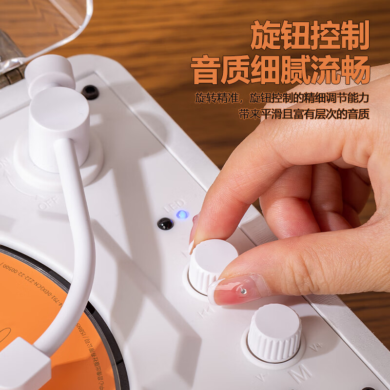 MIDDIX Audiophile grade retro CD player CD audio integrated record player music album CD disc Bluetooth speaker car portable walkman gift walnut generation classic version HIFI level sound effect + new Bluetooth 5.4