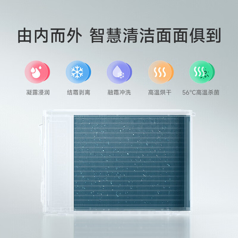 Xiaomi (MI) air conditioner set Mijia three bedrooms and one living room New level of energy efficiency Frequency conversion heating and cooling Intelligent adjustment One set for the living room and bedroom Cabinet and on-hook combination set Three bedrooms and one living room 1.5 HP on-hook