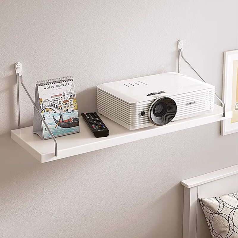 Jingjiayi projector bracket wall-mounted tray-type storage rack 35*30 wall punch-free bracket router placement rack
