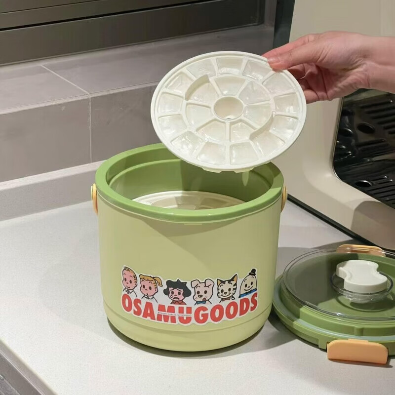 Ice Bucket Household Cold Bucket 2025 Ice Storage Box Ice Maker Dry Ice Sensation Camping Portable Insulation Ice Bucket + Harada Sticker 4L Green Long-lasting Warranty