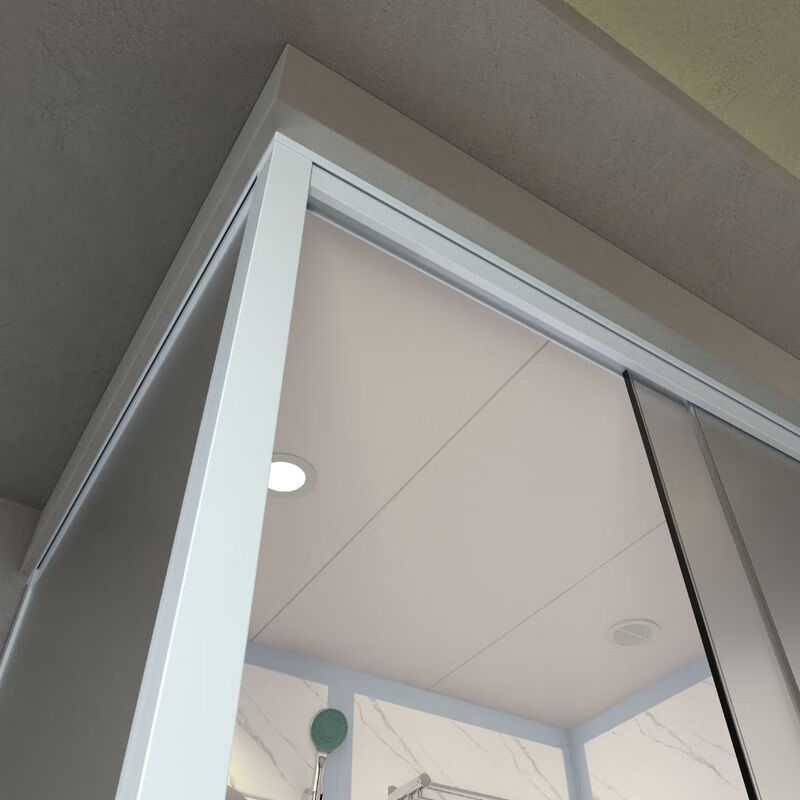 Jomoo's new integrated shower room bathroom integrated toilet mobile integrated bathroom household partition door waterproof toilet 170*120 front opening does not include toilet and does not include steam