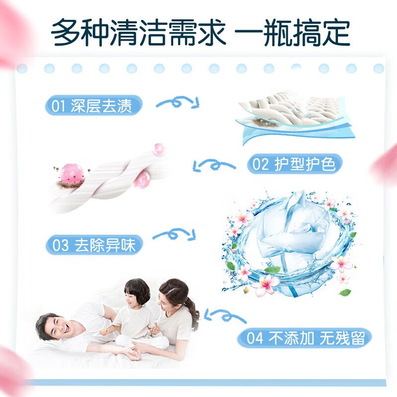 Liby full-effect fragrant laundry detergent, 6 catties bag, hand wash and machine wash, long-lasting fragrance, protective floral fragrance, cleansing and deodorizing