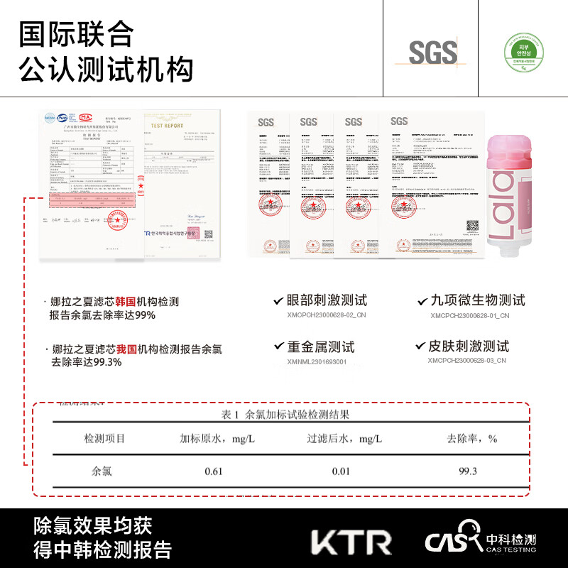 LALAPERCARE Korean skin-friendly shower head filter household chlorine removal fragrance bath NEW new launch quiet and elegant Mulan 1