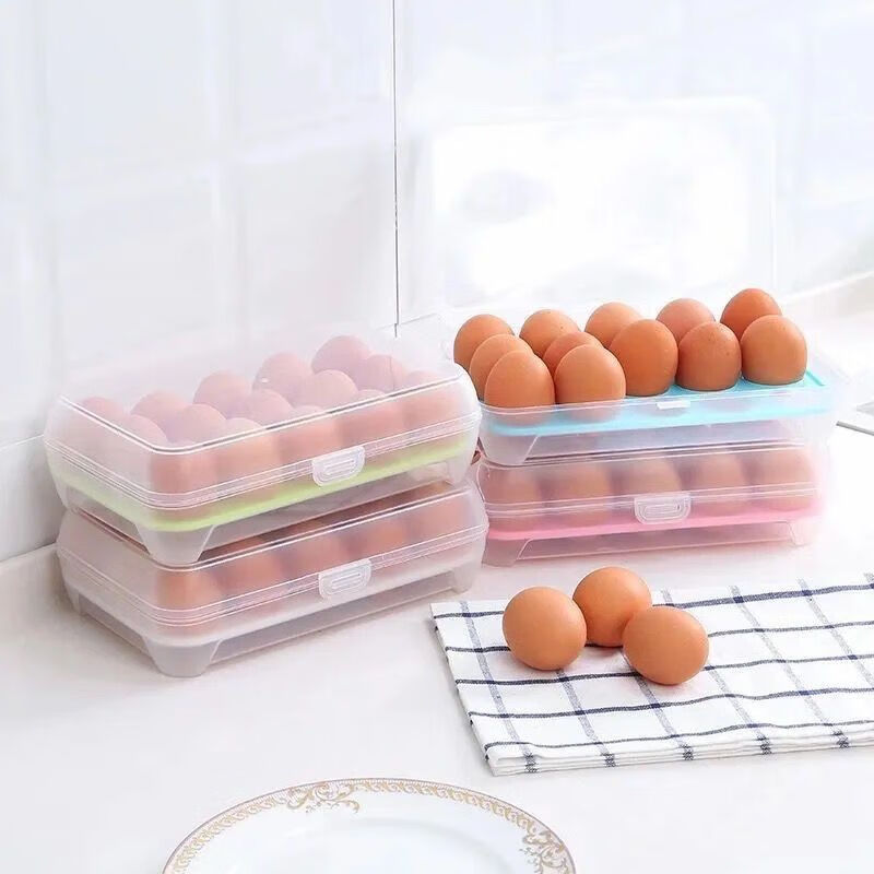 An Junsheng kitchen 60-compartment egg storage box for refrigerator egg crisper multi-layer egg box plastic egg tray egg crisper 29+1 compartment #2 pieces/2 layers*