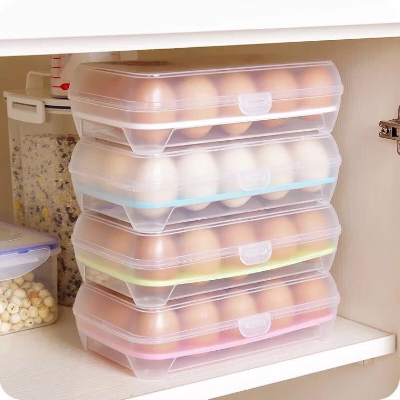 An Junsheng kitchen 60-compartment egg storage box for refrigerator egg crisper multi-layer egg box plastic egg tray egg crisper 29+1 compartment #2 pieces/2 layers*