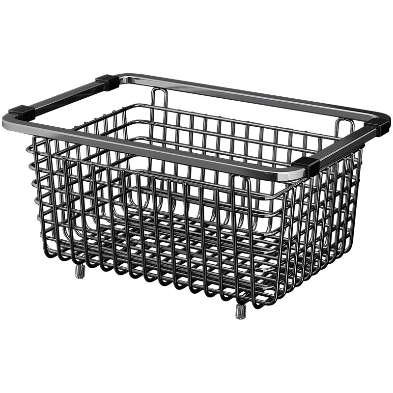 YOUQIN Kitchen Sink Rack Drain Basket 304 Stainless Steel Sink Drain Basket Pool Wash Basin Bowl Drain Rack 39 Gray Nano Encrypted Model