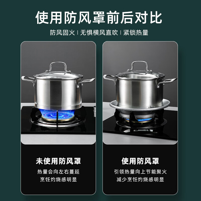 Jingyouyu gas stove bracket, fire gathering energy-saving windshield, non-slip universal gas stove windshield stove shelf, household energy-saving ring, 2 pack, four-claw universal, 5 yuan off when ordering