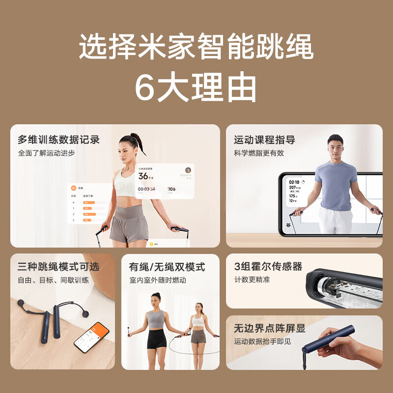 Xiaomi weight management set smart skipping rope + dumbbell + abdominal wheel + S200 scale